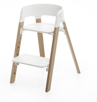 Stokke steps chair white /natural 