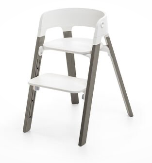 Stokke steps chair white/hazy grey