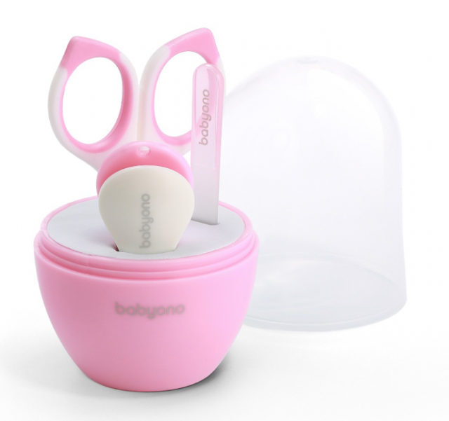 Babyono nagelset med förvaring rosa