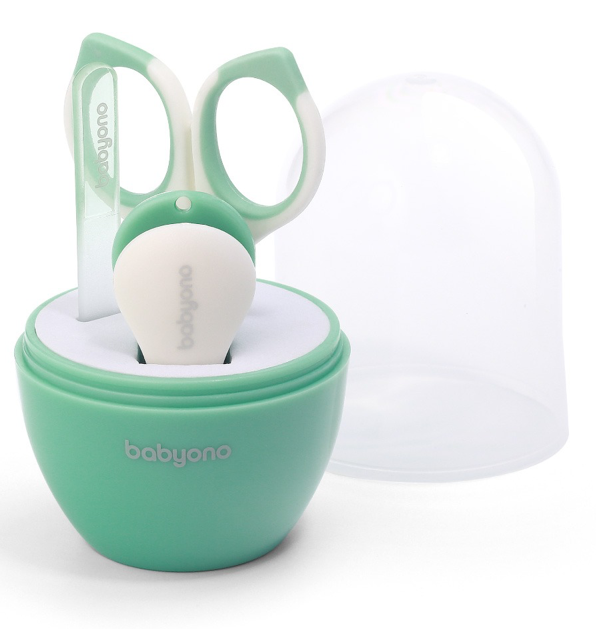 Babyono nagelset med förvaring mintgrön