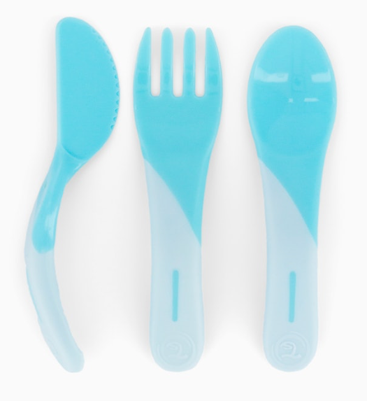 Twistshake cutlery learning set blue 6mån+