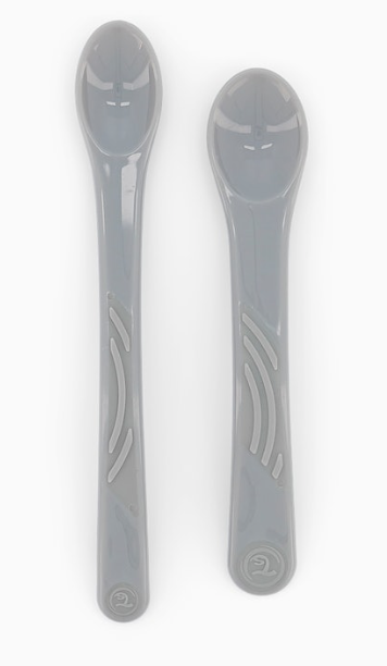 Twistshake feeding spoon set grey