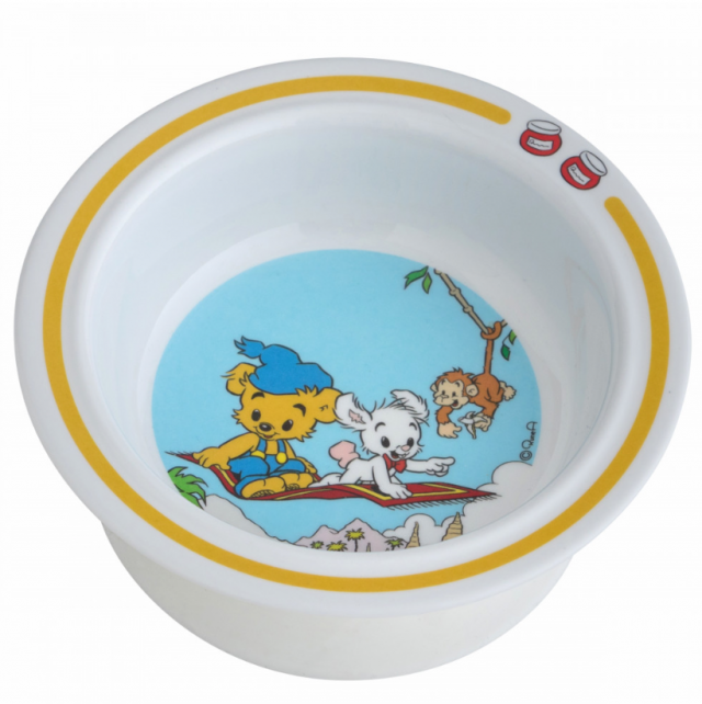 Rätt start bamse skål gul