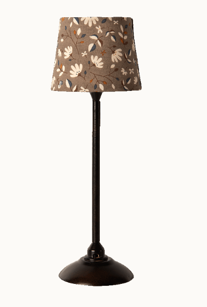 Maileg miniature floor lamp anthracite