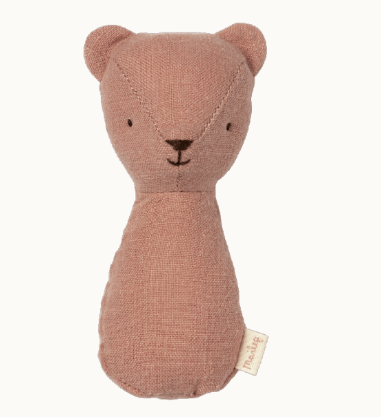 Maileg teddy rattle old rose