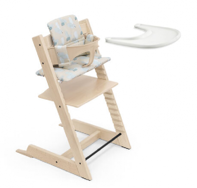 Stokke tripp trapp paket chair + baby set + cushion + tray 