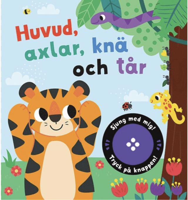 Huvud axlar knä och tår. Bok med ljud