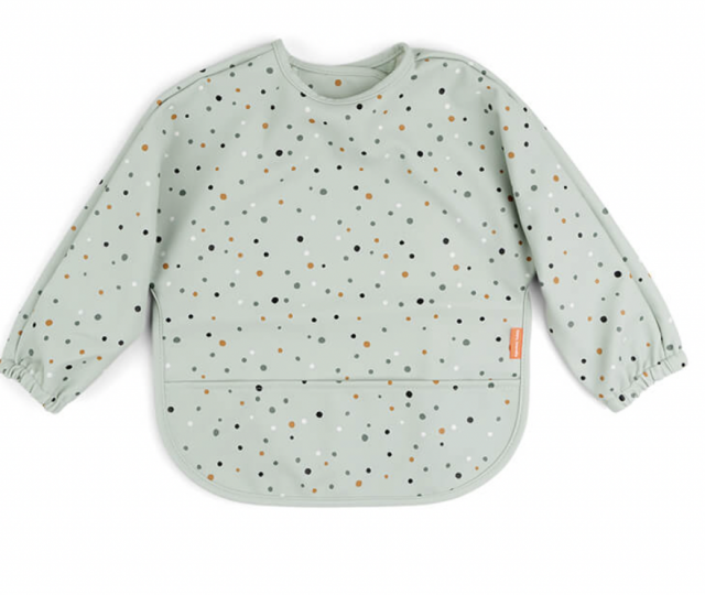 Done by deer haklapp med ärm happy dots green