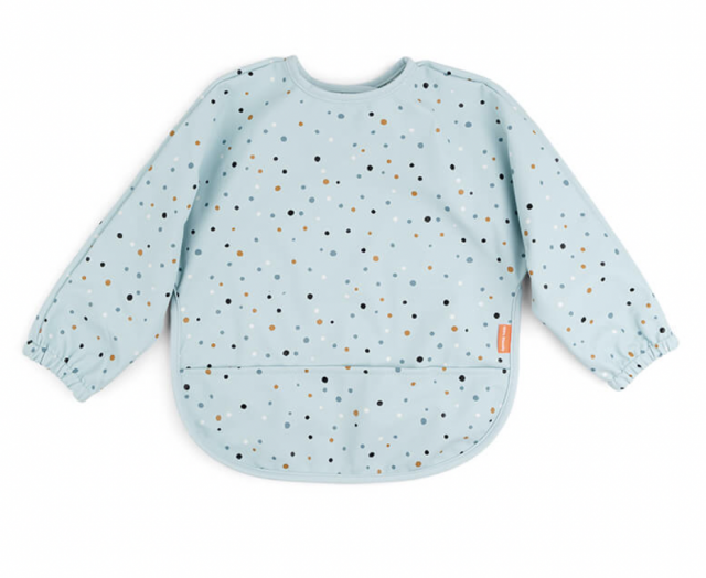 Done by deer haklapp med ärm happy dots blue