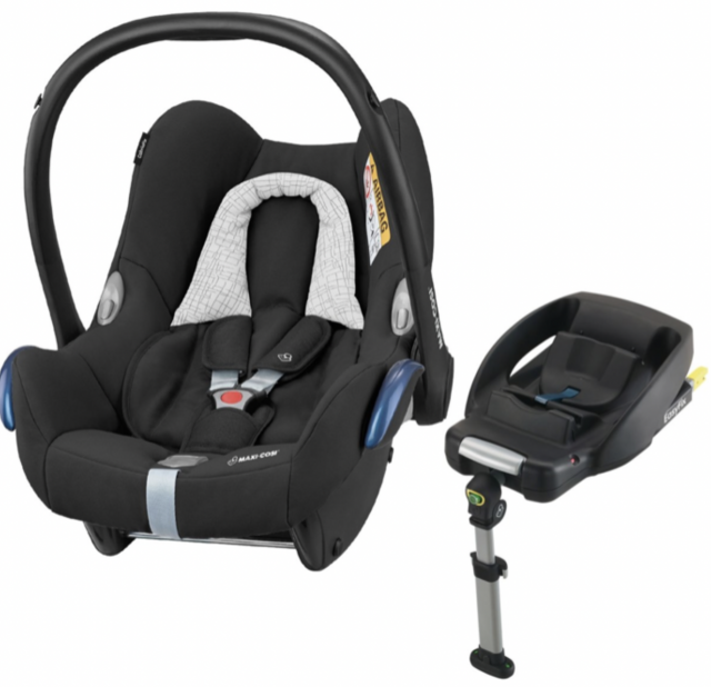 Maxi cosi babyskydd cabriofix black inkl easyfix bas