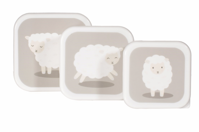 Sass & belle lunchbox louie lamb 3-pack