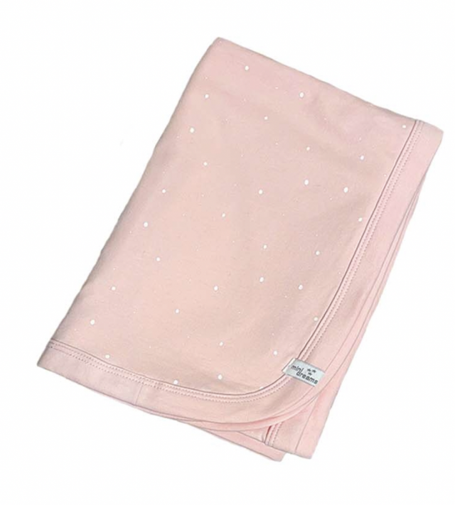 Mini dreams filt dot jersey rose. 70x100cm