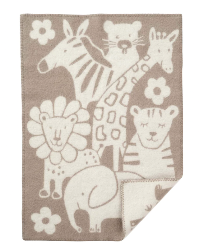 Klippan yllefabrik ullfilt picnic taupe 65x90cm