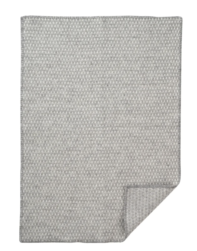 Klippan yllefabrik ullfilt knut ljusgrå 65x90cm