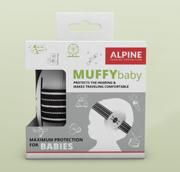 Alpine muffy baby hörselskydd svart 