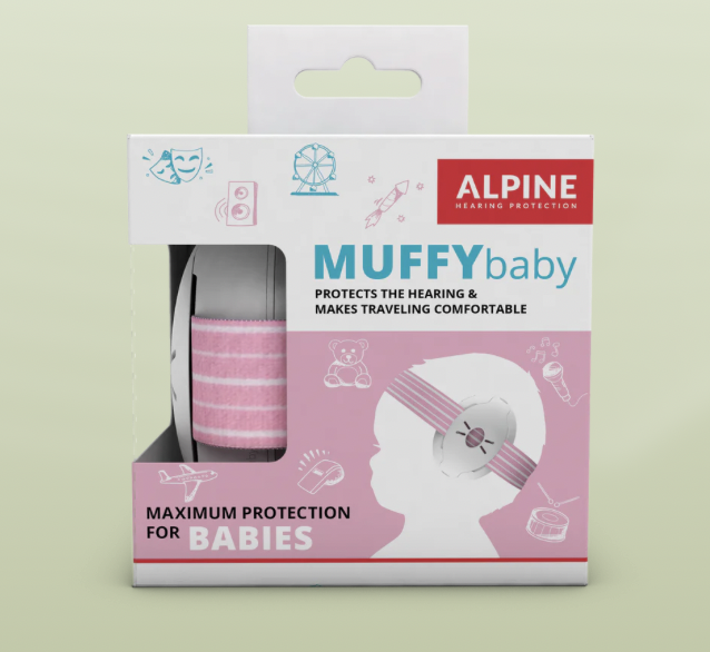 Alpine muffy baby hörselskydd rosa