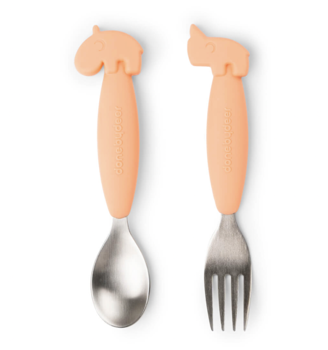 Done by deer bestick easy-grip coral
