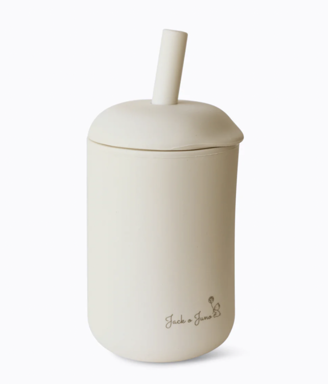 Jack o juno sippy straw cup sand