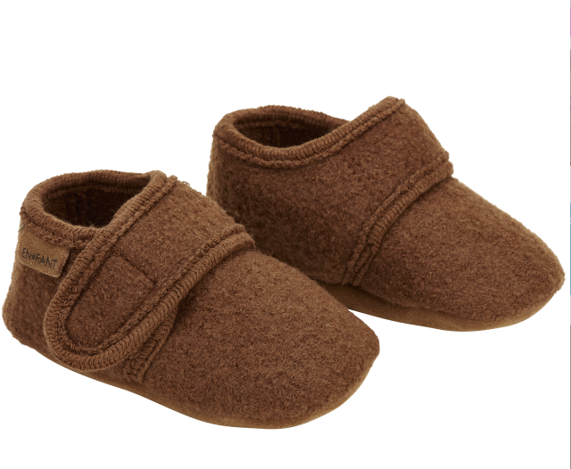 En fant baby wool slippers sand emperador