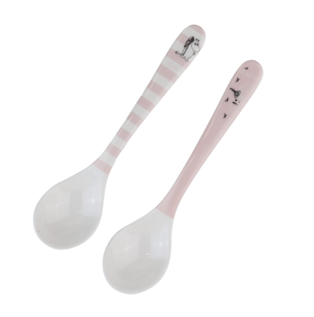 Rätt start skedar mumin 2-pack rosa