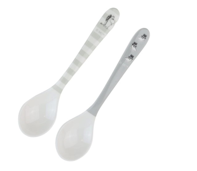 Rätt start mumin skedar grå 2-pack
