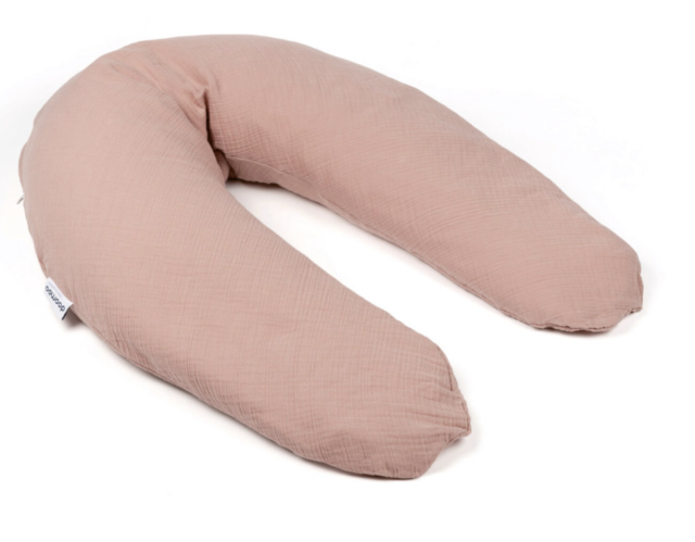 Doomoo amningskudde/gravidkudde muslin rosa