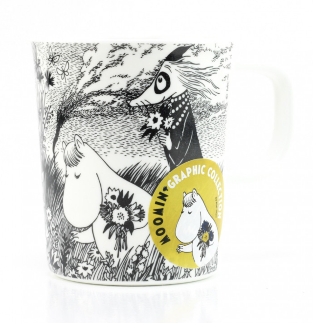 Rätt start mumin mugg stor med handtag graphic