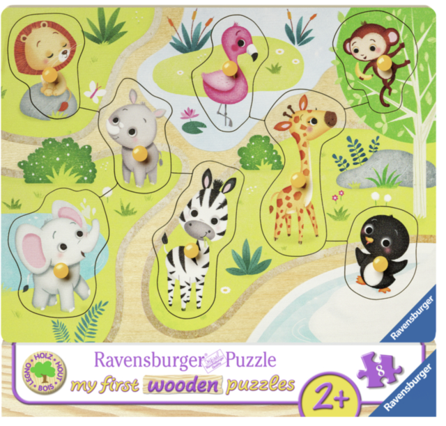 Ravensburger pussel zoo animals 8 bitar