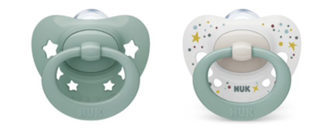 Nuk napp signature silikon limited edition 0-6mån grön 2-pack