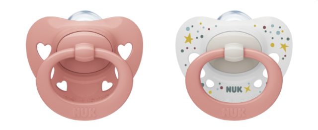 Nuk napp signature silikon limited edition 6-18 mån rosa 2-pack