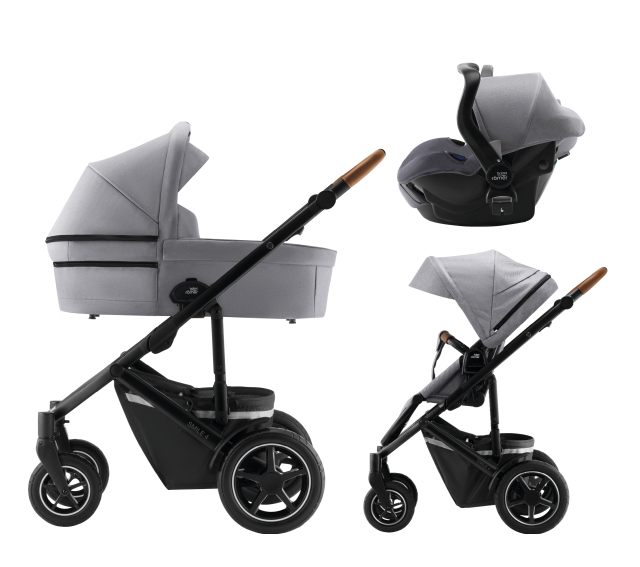 Britax smile 4 PAKET inkl liggdel + babyskydd primo Midnight Grey, Storm Grey, Jade Green, Pure Beige