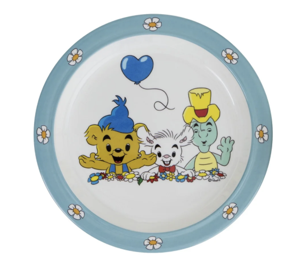 Rätt start bamse tallrik ballong SLUT för tillfället