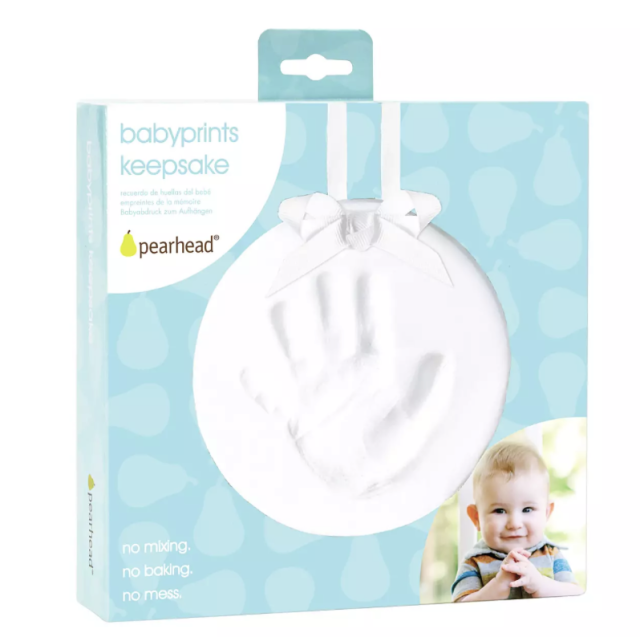 Pearhead babyprints keepsake white
