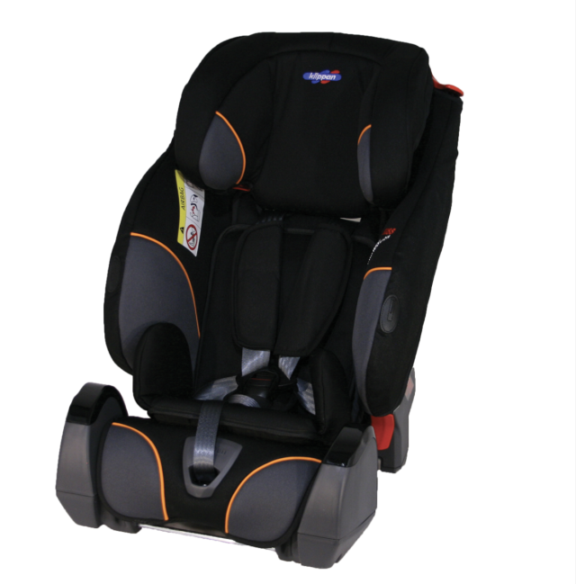 Klippan triofix recline inkl bas orange/black 