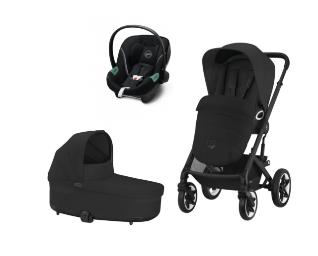 Cybex paket talos s lux inkl liggdel, babyskydd aton s2 i-size, adapter