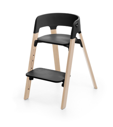 Stokke steps chair black/natural