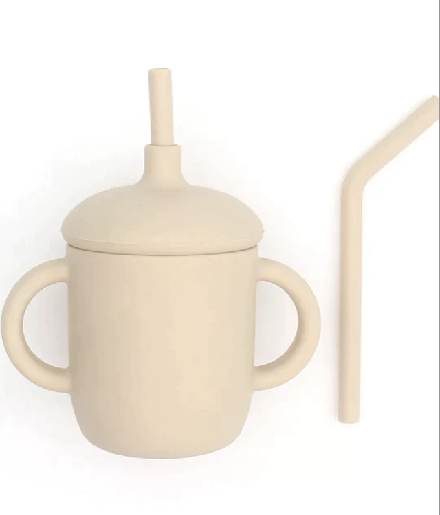 Whally mugg med sugrör matilda silikon sand
