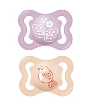 Mam napp mini air 0-6mån rosa 2-pack