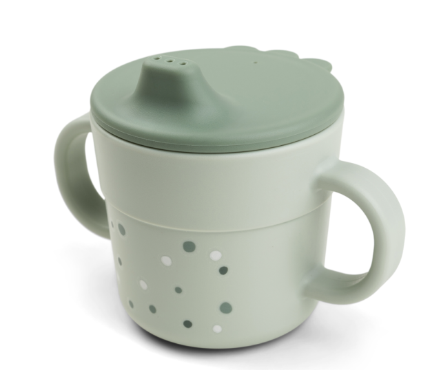 Done by deer pipmugg foodie happy dots green