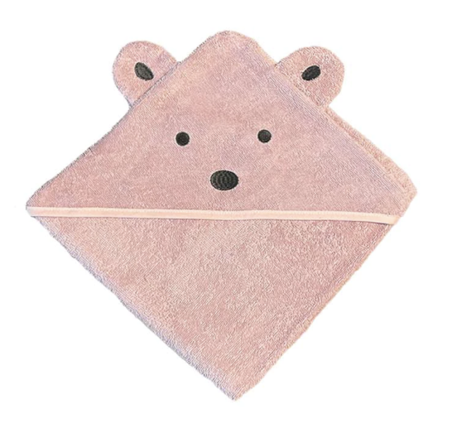Mini dreams badcape teddy bear pink