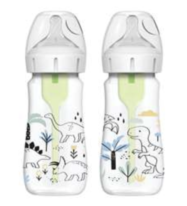 Dr brown nappflaska options+ wideneck  270ml 2-pack dino design 