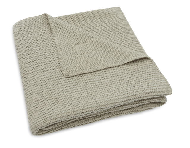 Jollein filt basic knit olive green 75x100cm