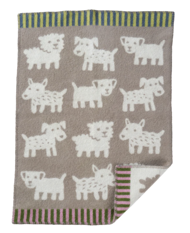 Klippan yllefabrik ullfilt voff beige 65x90cm