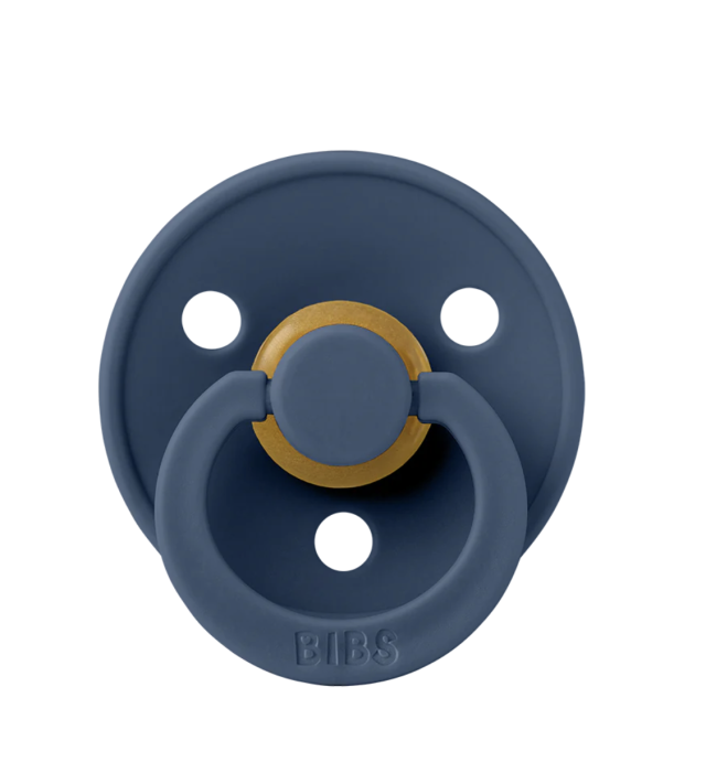 Bibs napp colour latex steel blue 0-6mån