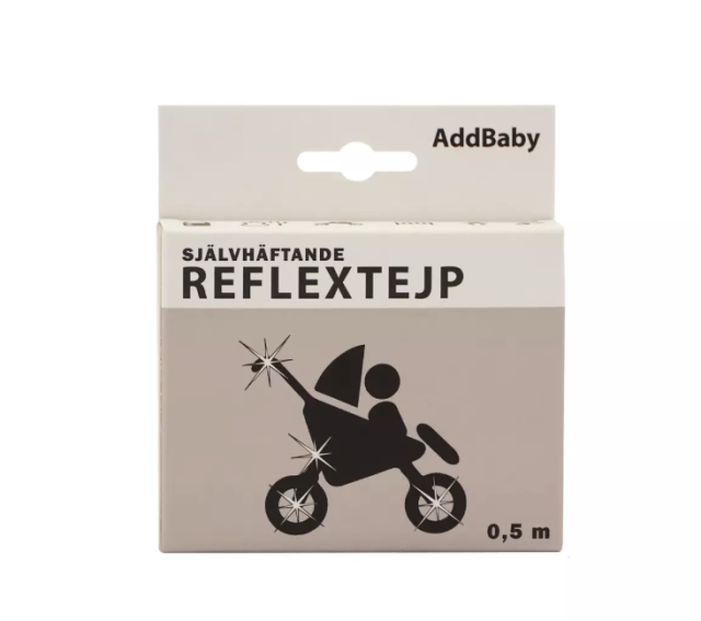 Add baby reflextejp svart