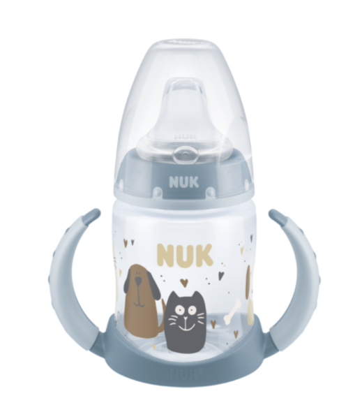 Nuk first choice+ pipmugg cat & dog 150ml blå