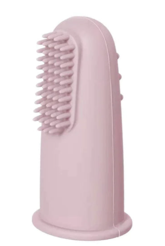 Whally fingertandborste tuva rosa