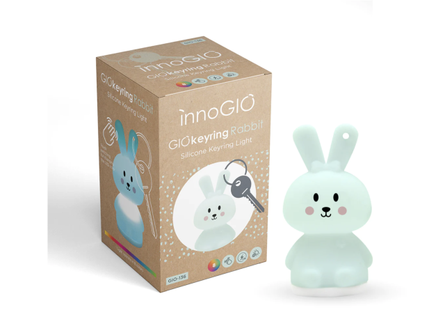 Innogio nattlampa/nyckelring kanin