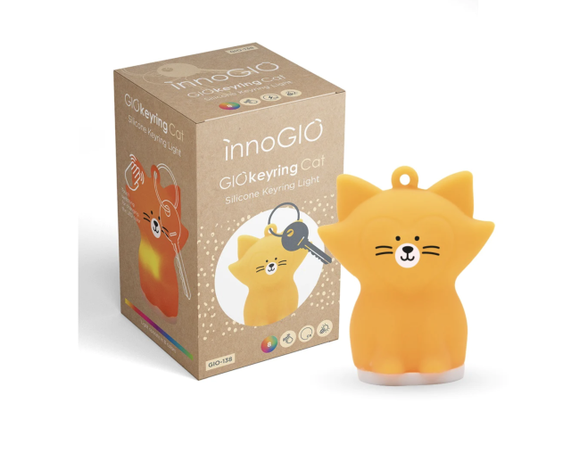 Innogio nattlampa/nyckelring katt