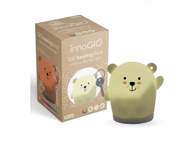 Innogio nattlampa/nyckelring björn